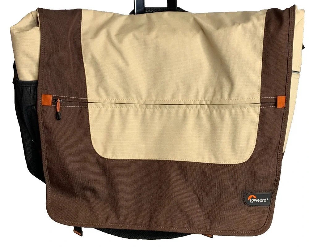 Lowepro Messenger/ laptop Bag - Brown/Orange/Gray 21: x 15